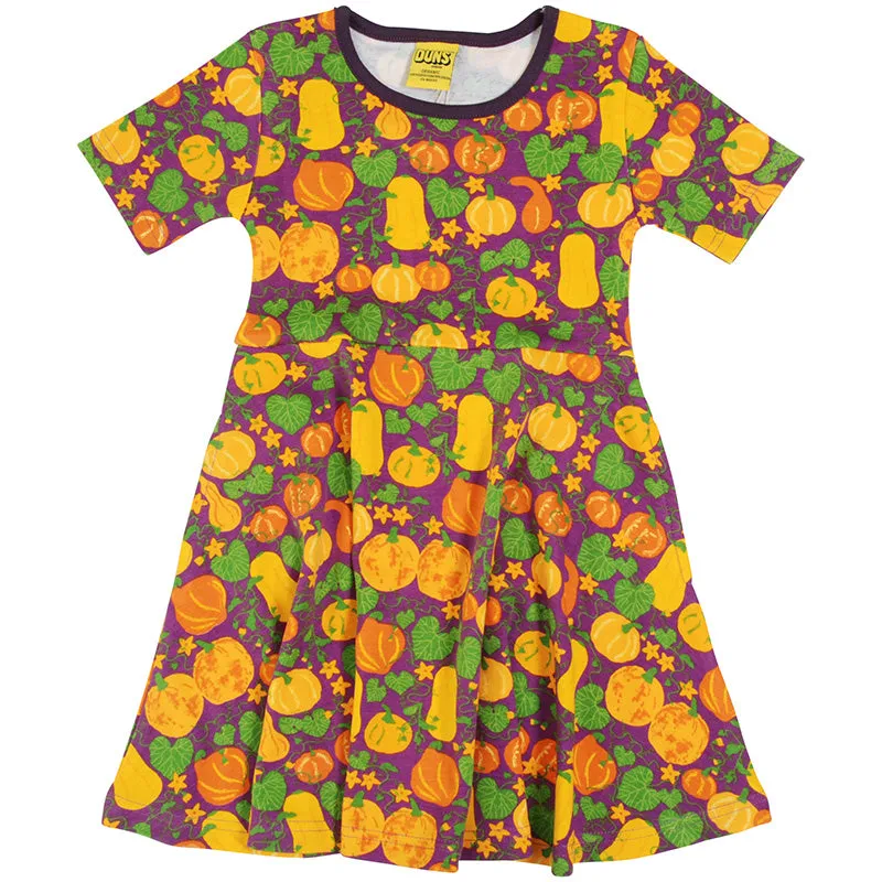 DUNS Sweden Cucurbits Skater Dress - Short Sleeve - Bright Violet (Generous Sizing)