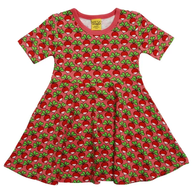 DUNS Sweden Radish Skater Dress - Short Sleeve - Strawberry Pink (Generous Sizing)
