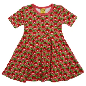 DUNS Sweden Radish Skater Dress - Short Sleeve - Strawberry Pink (Generous Sizing)