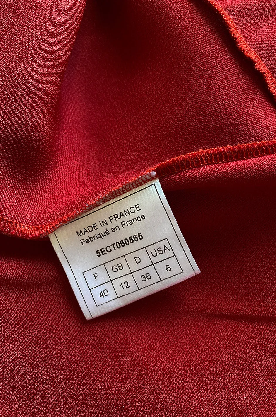 Early 2000s Dior Christian Dior by John Galliano Deep Red Satin Finish Bias Cut Dress w Extended Panel