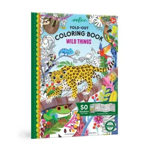 EeBoo Fold Out Colouring Book – Wild Things