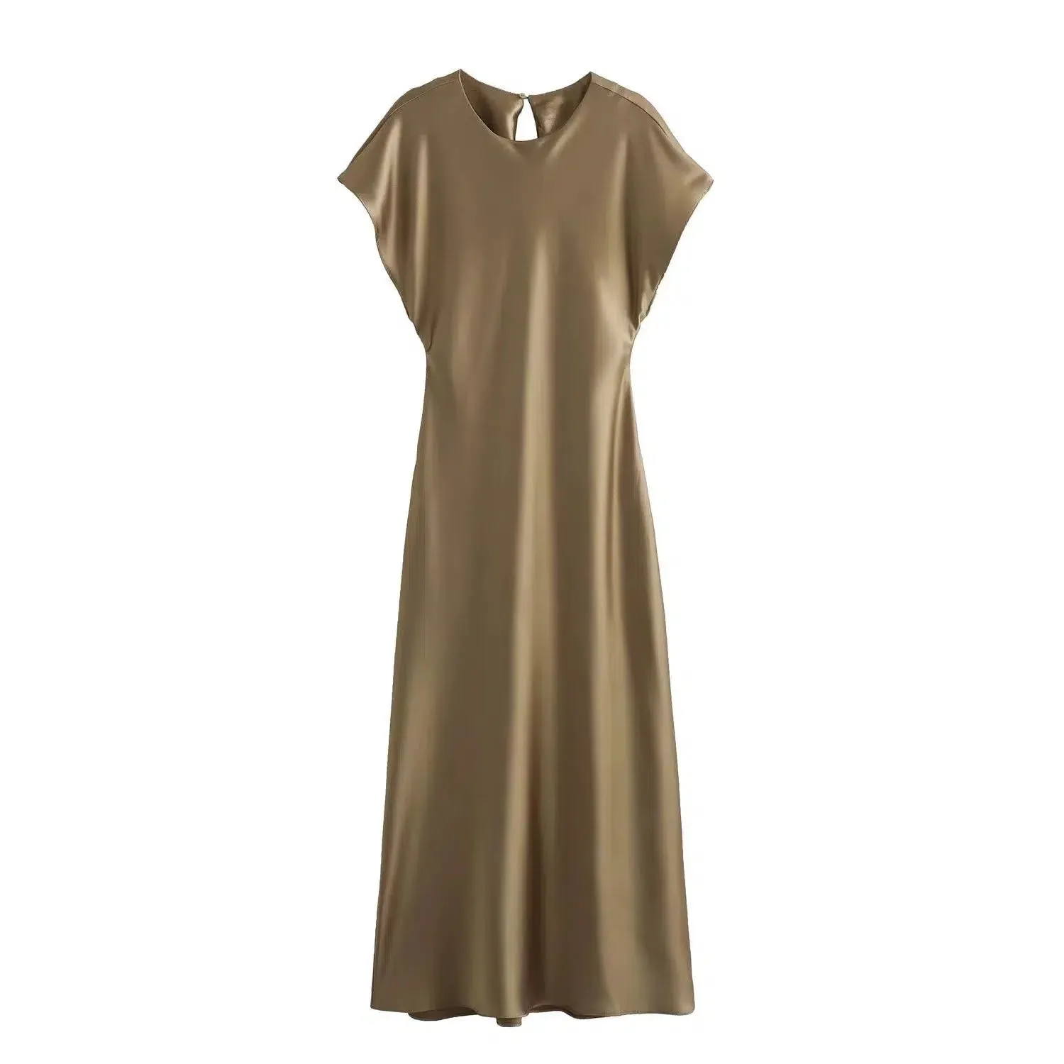 Elegant A-Line Midi Sundress
