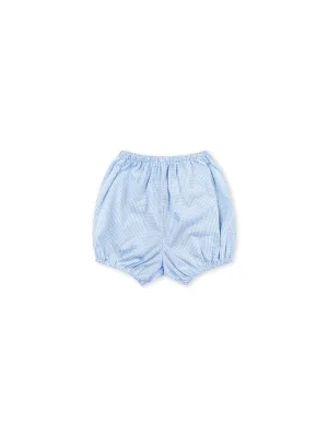 Elegant Diaper Cover - Baby Blue Minigingham