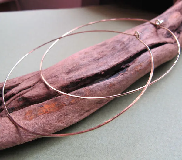 Elegant Extra Large 14k Gold Filled Hoops