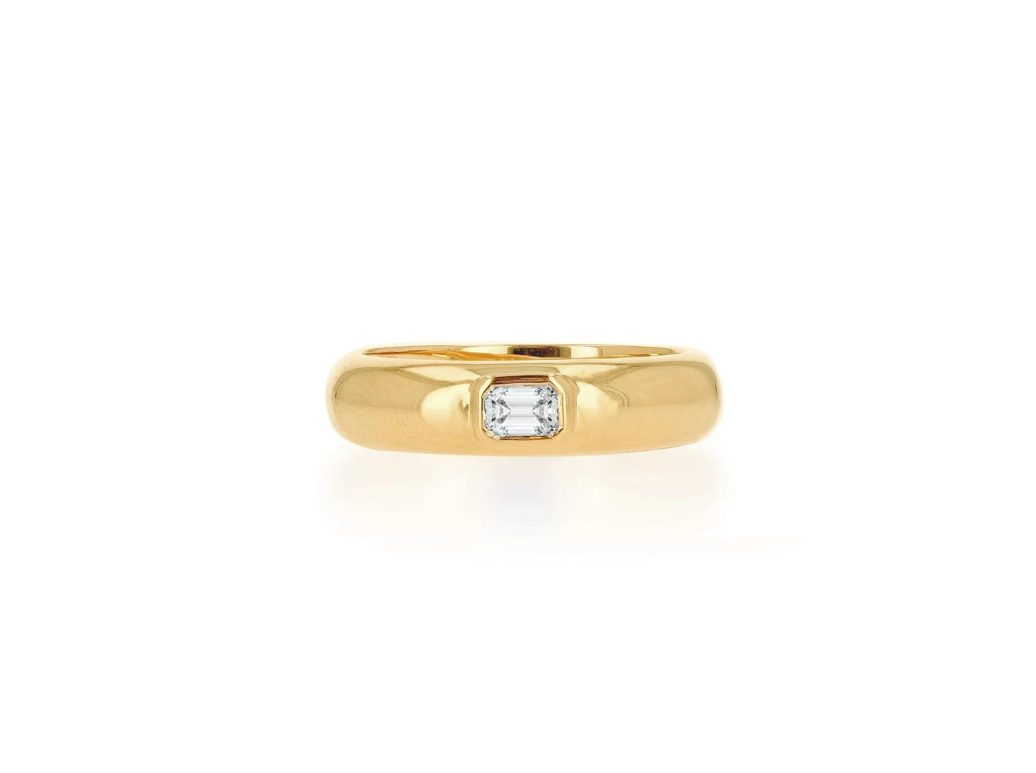 Emerald Diamond Cut Ring