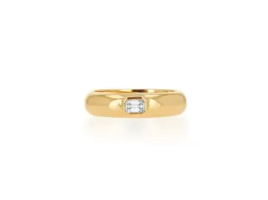 Emerald Diamond Cut Ring