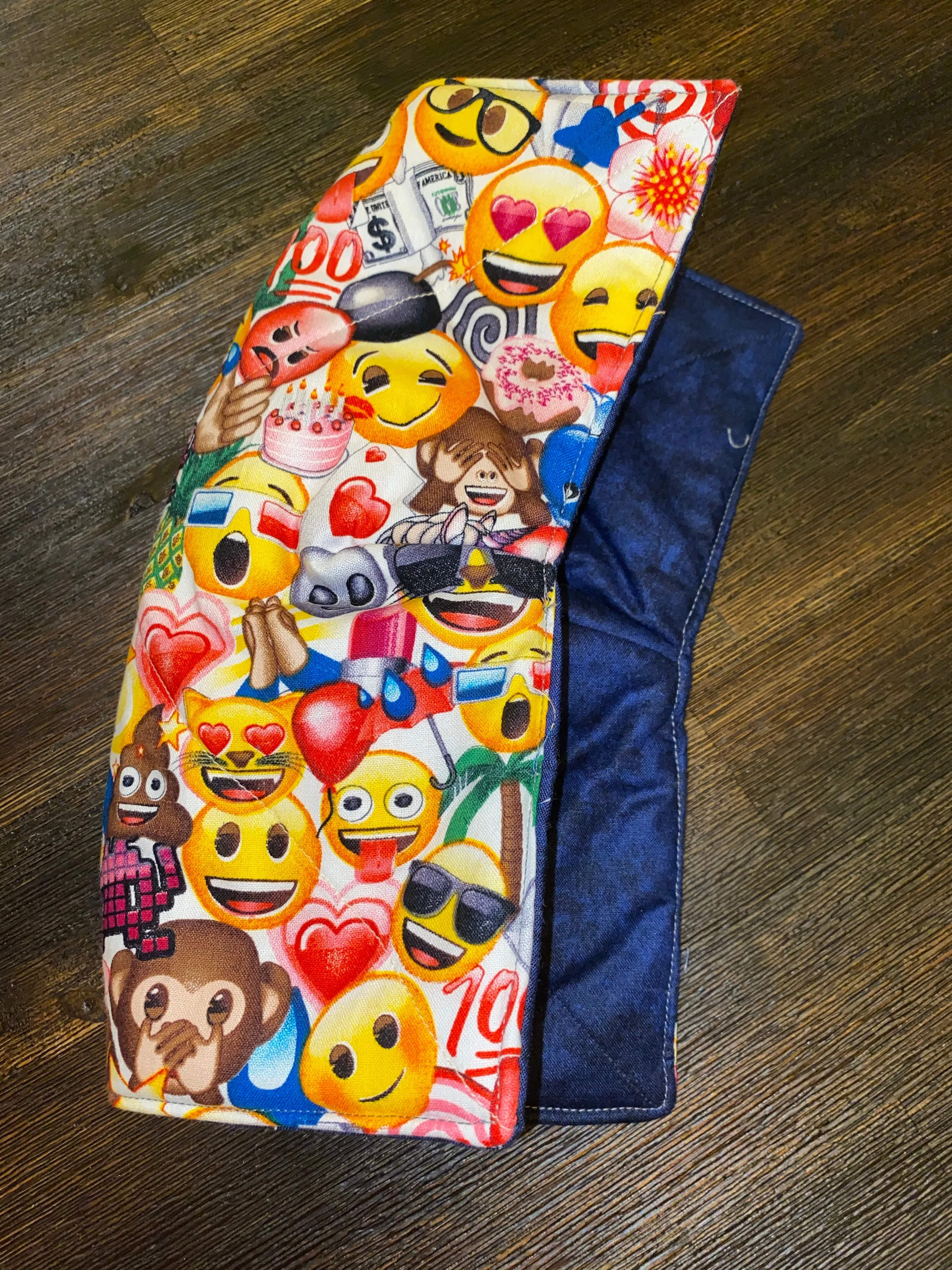 Emoji/Navy Large (28oz) Bowl Cozy
