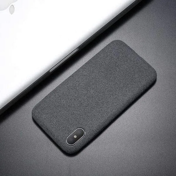 Etui Elegant Cloth Case - iPhone XS Max - Szary