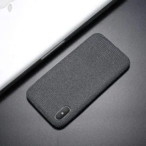 Etui Elegant Cloth Case - iPhone XS Max - Szary