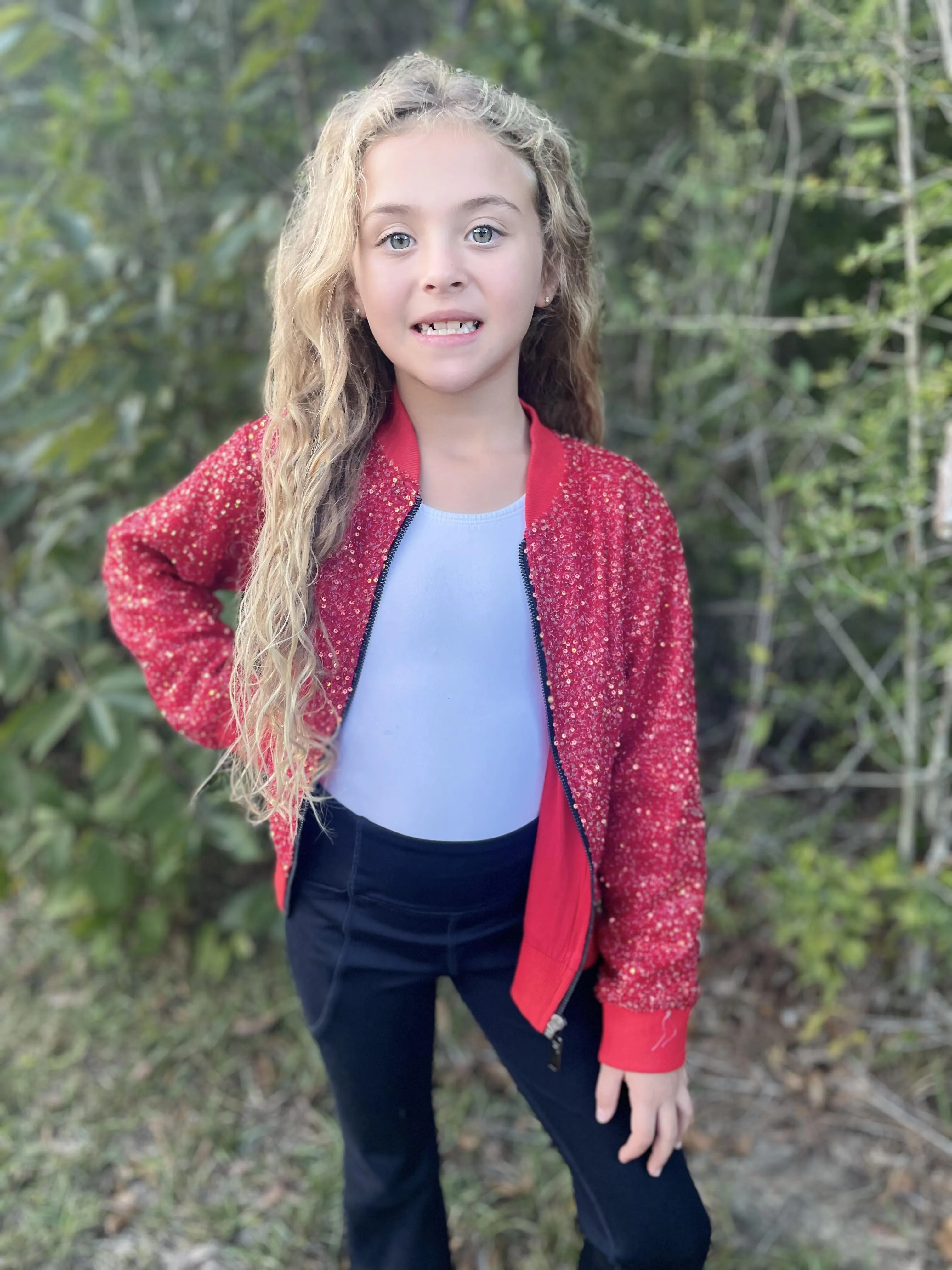 EVA SPARKLE RED JACKET
