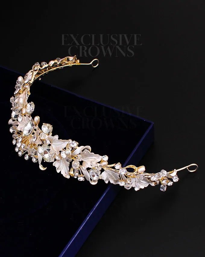 Exclusive Flower Crystal Tiara