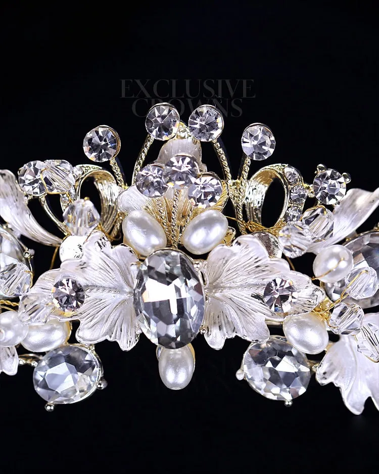 Exclusive Flower Crystal Tiara