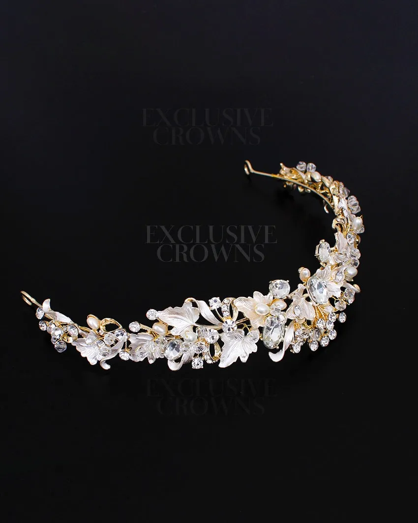 Exclusive Flower Crystal Tiara