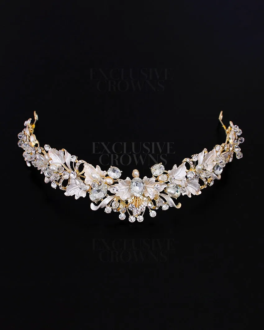 Exclusive Flower Crystal Tiara