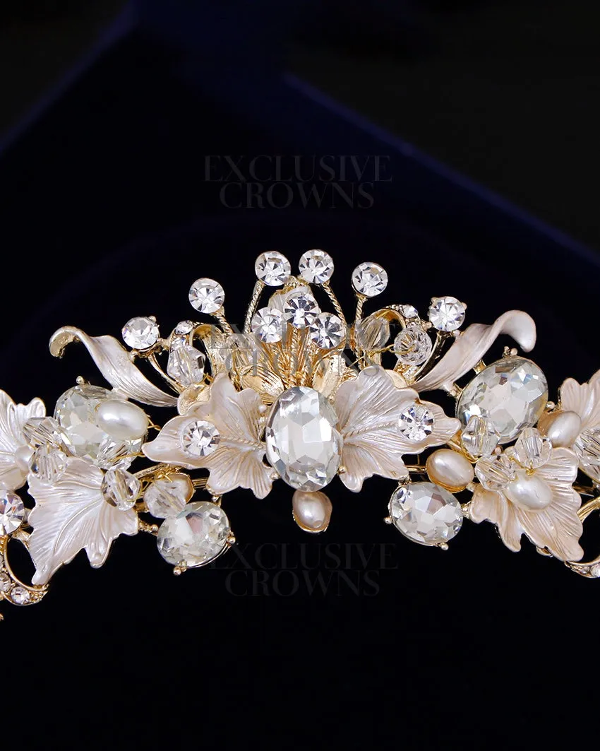 Exclusive Flower Crystal Tiara