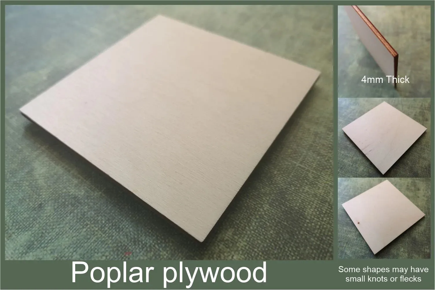 Eyebrows 2 wooden craft shape - plywood