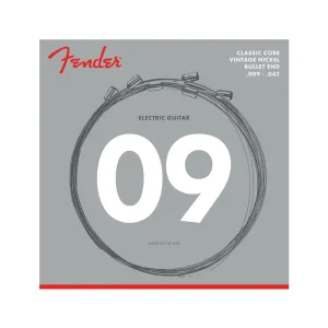 Fender 3155L Classic Core Vintage Nickel Bullet-End Electric Guitar Strings, 9-42