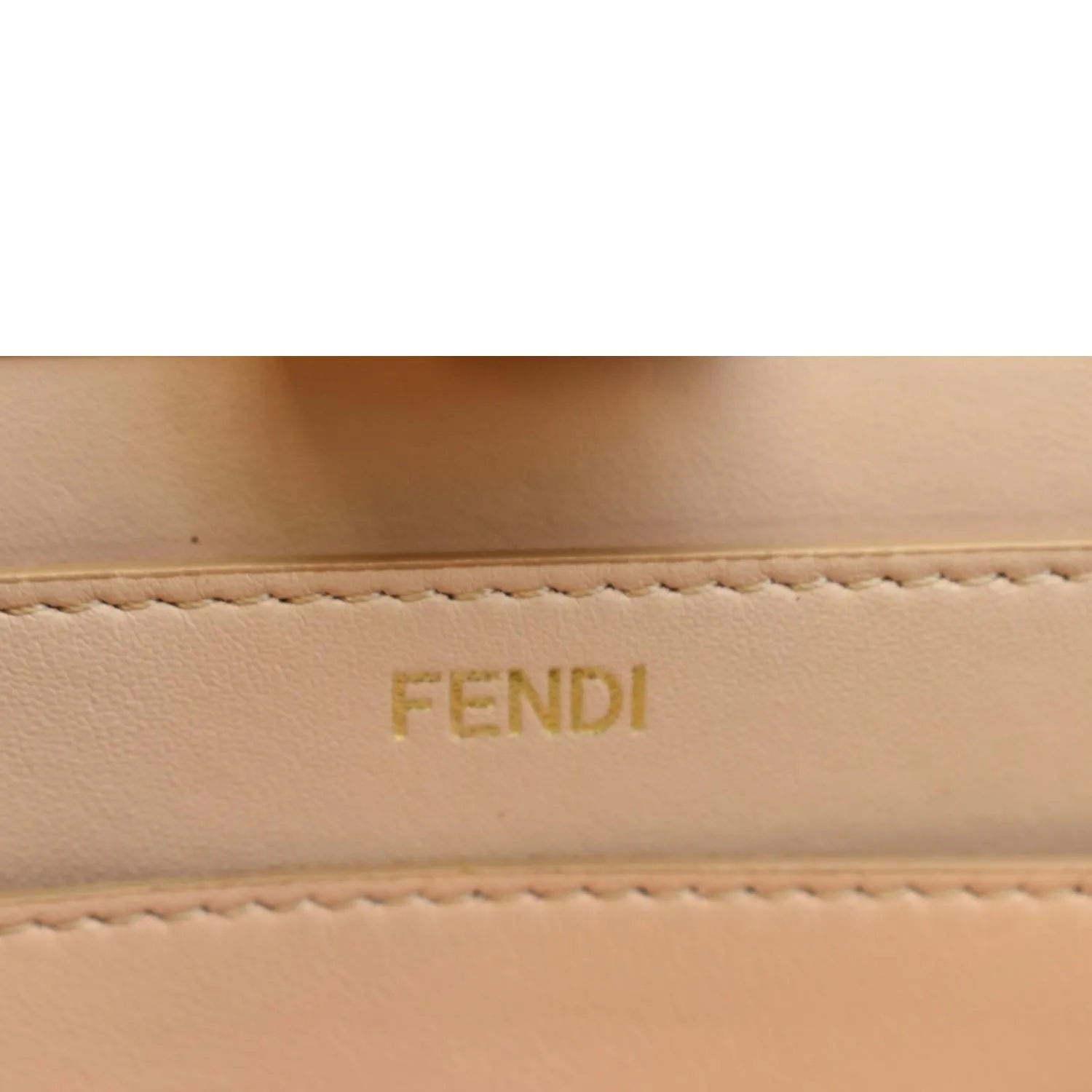 FENDI Peekaboo Iseeu Small Leather Tote Bag White