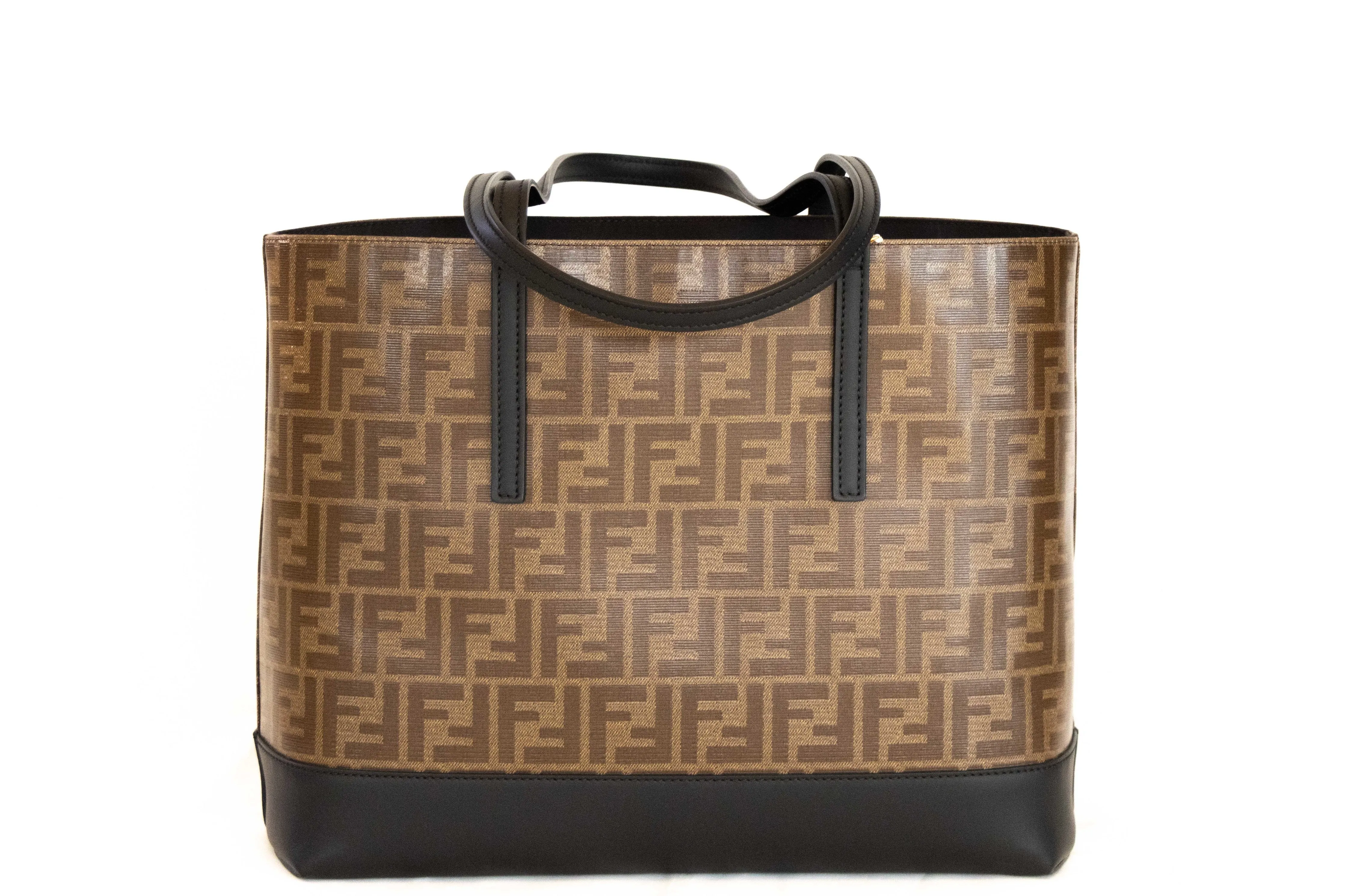 Fendi Zucca Coated Canvas Shopping Tote