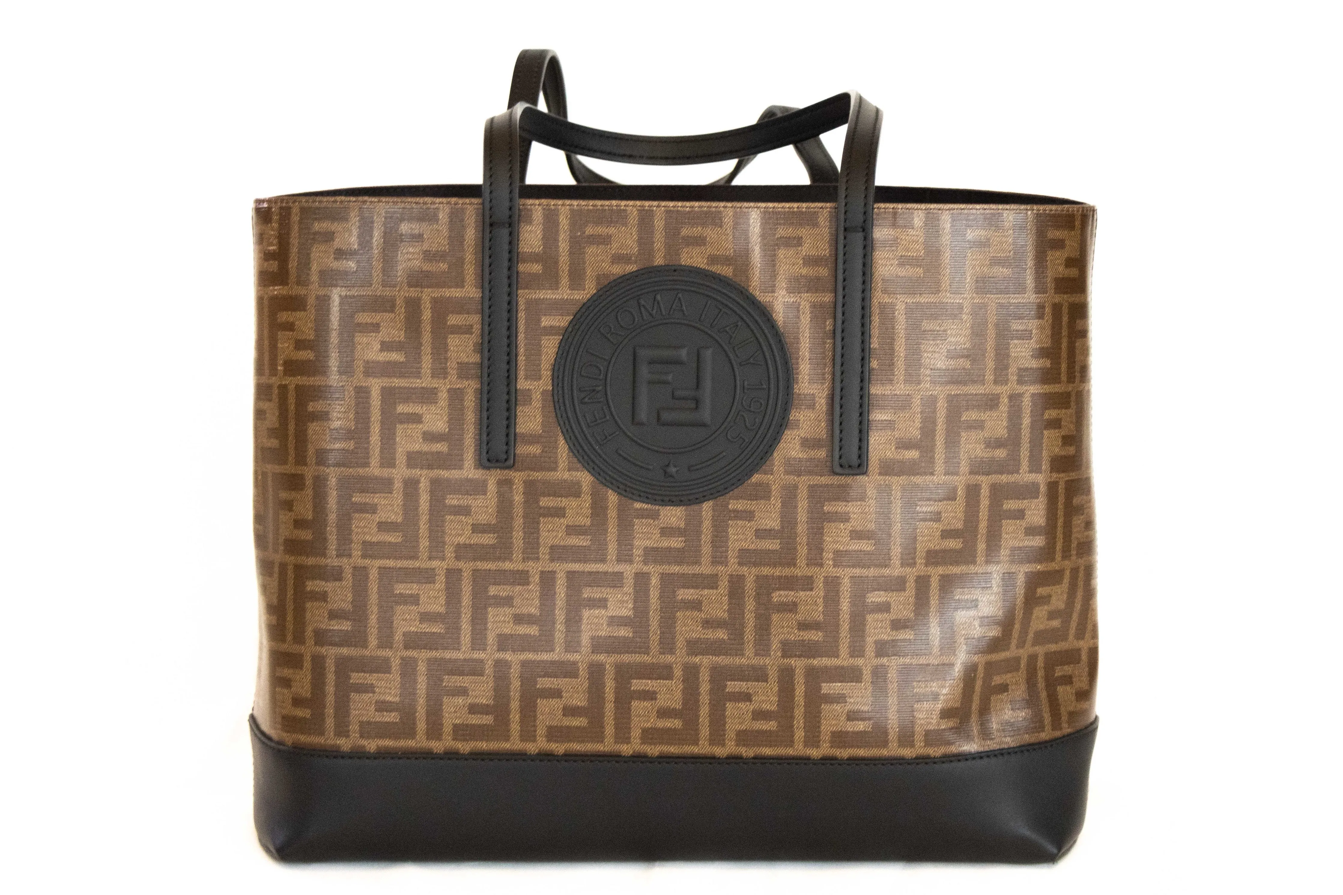 Fendi Zucca Coated Canvas Shopping Tote