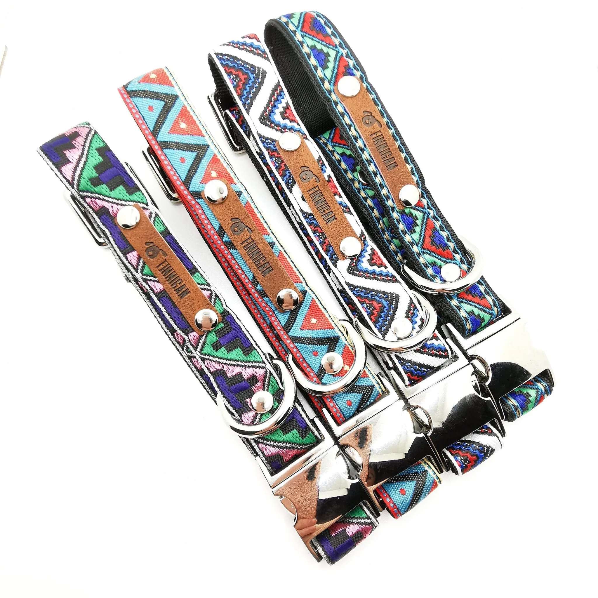 Finnigan Designer Dog Collar (ZigZag Collection) Medium