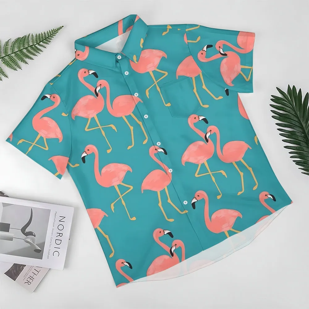 Flamingo Casual Short Sleeve Shirt 2402000062