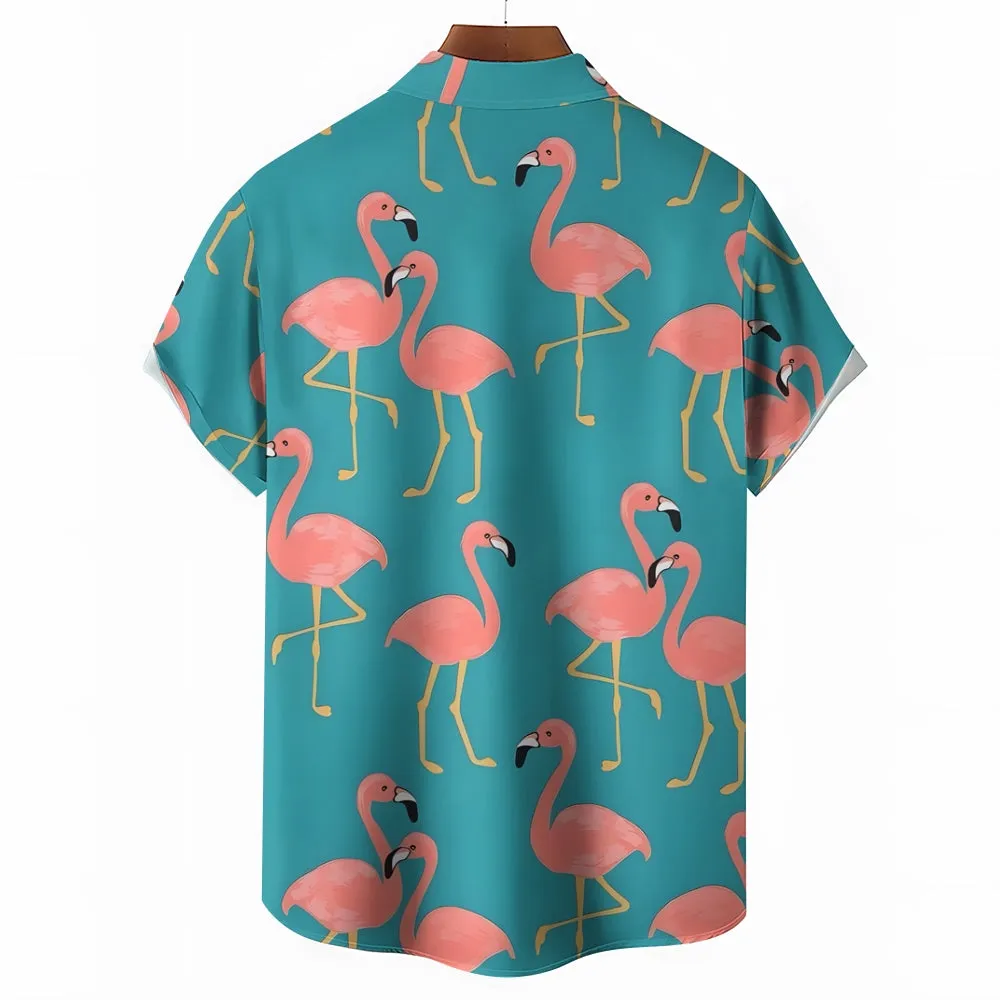 Flamingo Casual Short Sleeve Shirt 2402000062