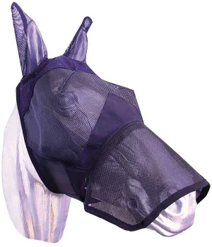 Fly Mask with Nose Piece Black