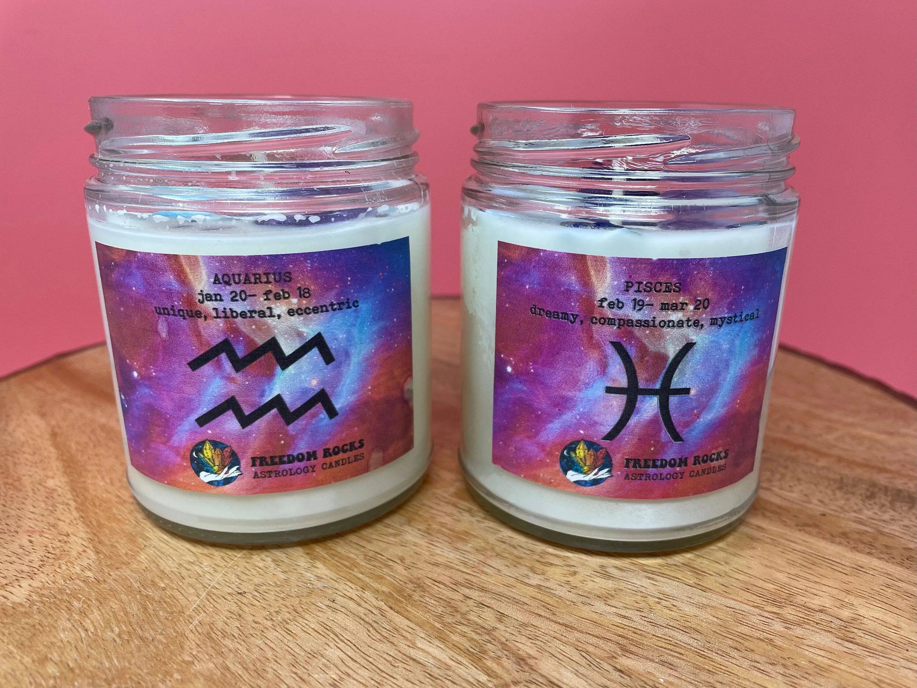 Freedom Rocks Crystal Zodiac Candles
