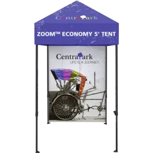 Full-wall Graphic Kit for Zoom Economy 5' Popup Tent