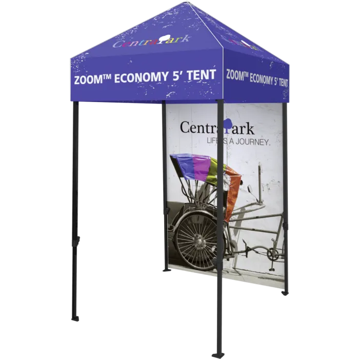 Full-wall Graphic Kit for Zoom Economy 5' Popup Tent