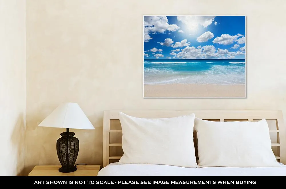 Gallery Wrapped Canvas, Gorgeous Beach Landscape