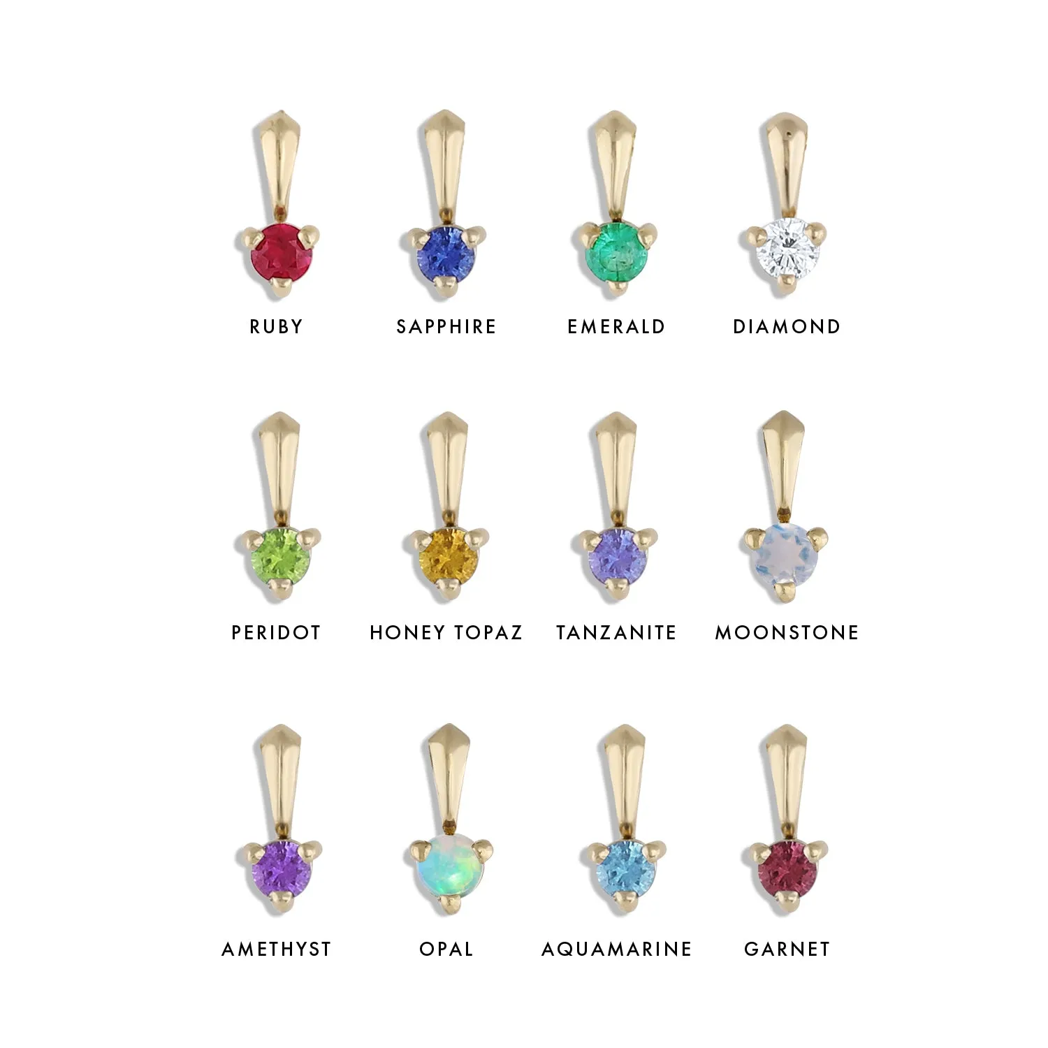 Gemstone Clio Charms
