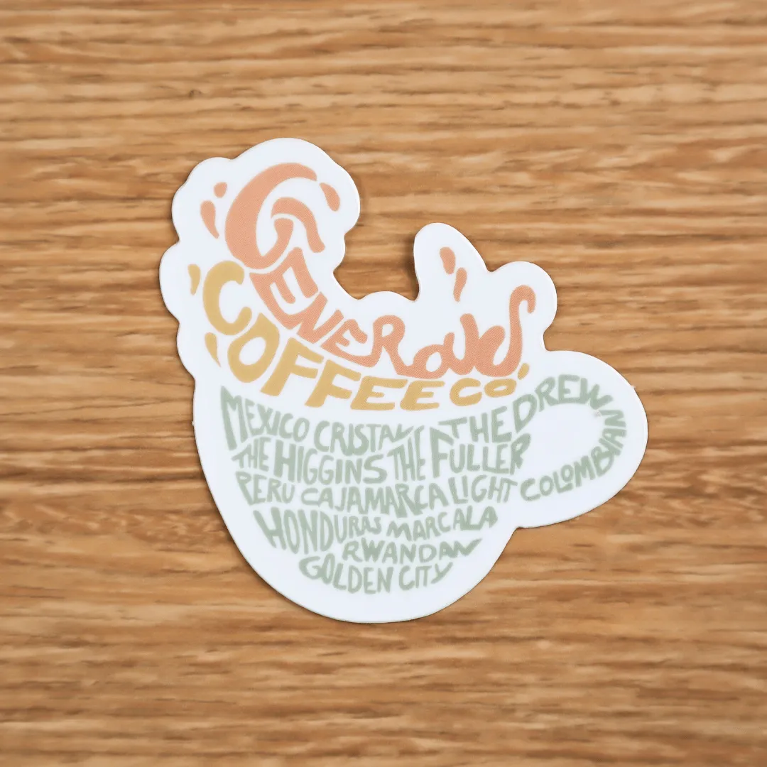 Generous Coffee Roasts Sticker