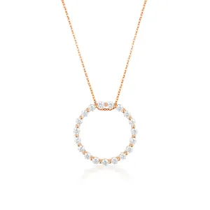 Georgini Circle of Life Rose Gold  Necklace