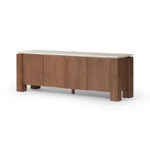Gibbs Media Console - Tan Oak Veneer