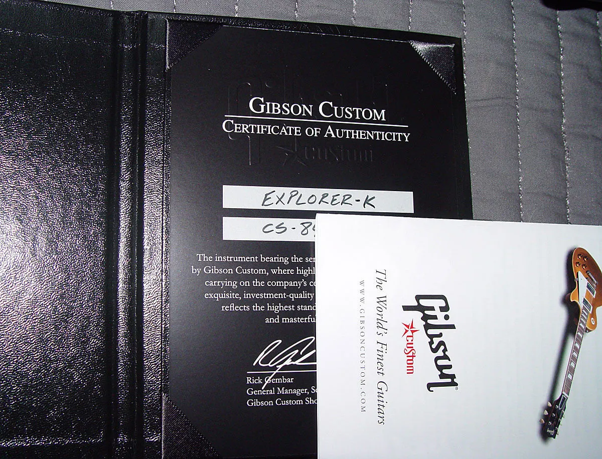 Gibson Custom Shop 1958 Korina Allen Collins Explorer