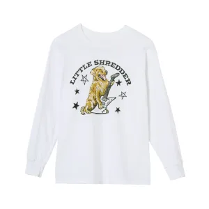 Gibson Kid's Little Shredder Longsleeve Tee - White Large