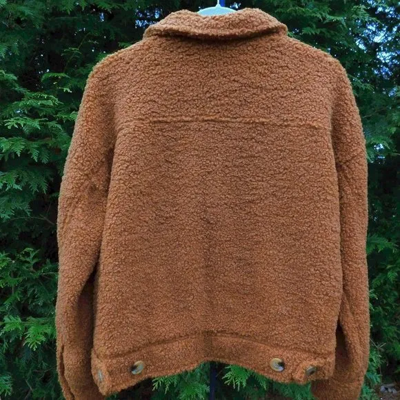 Gilli Cozy Sherpa Teddy Bear Jacket NWT