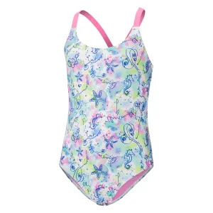 Girls' Crossback Print Jr. One-Piece Swimsuit