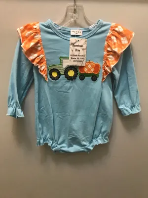 Girls Onesie w/tractor/wagon/Pumpkin
