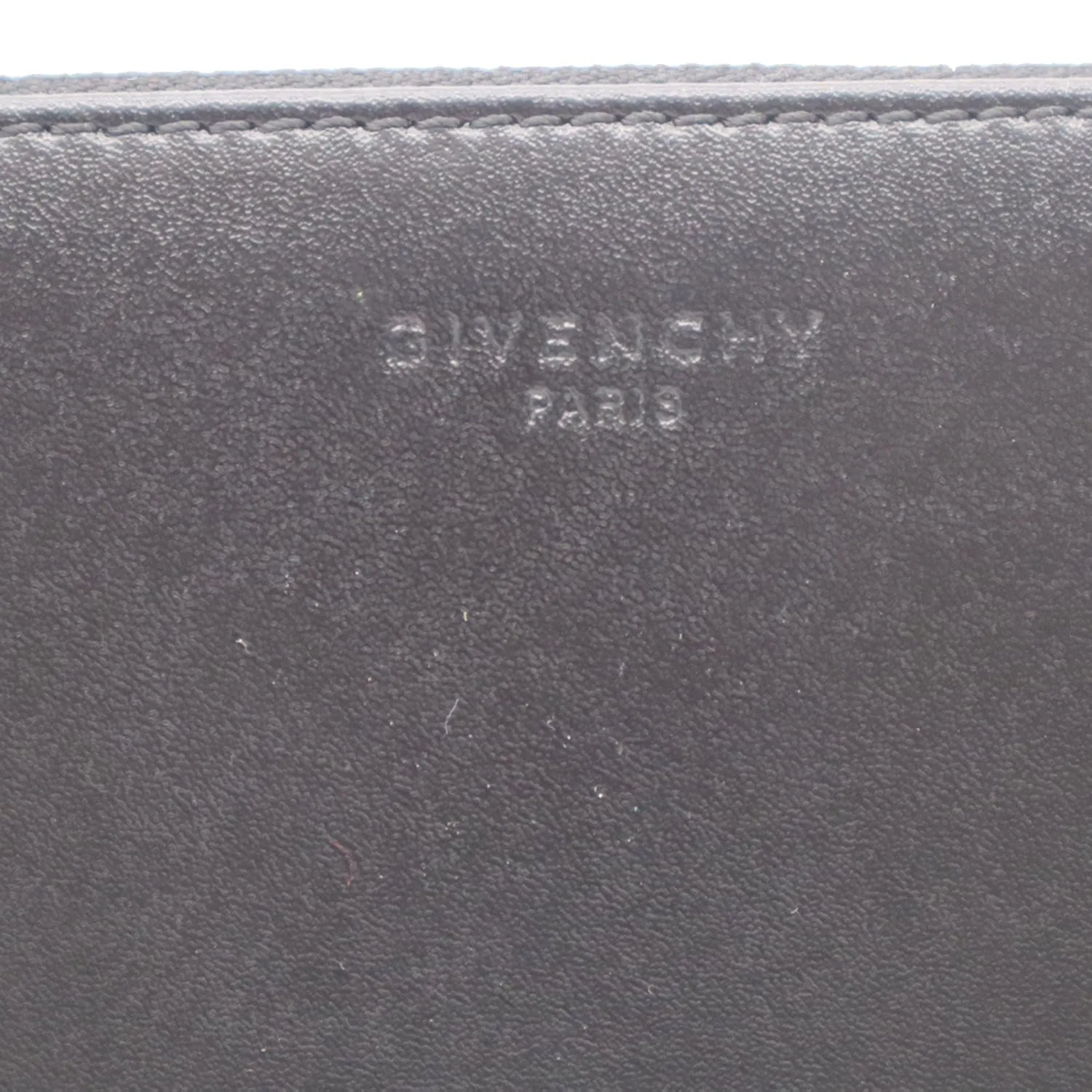 GIVENCHY LOVE Leather Zip Clutch bag Black