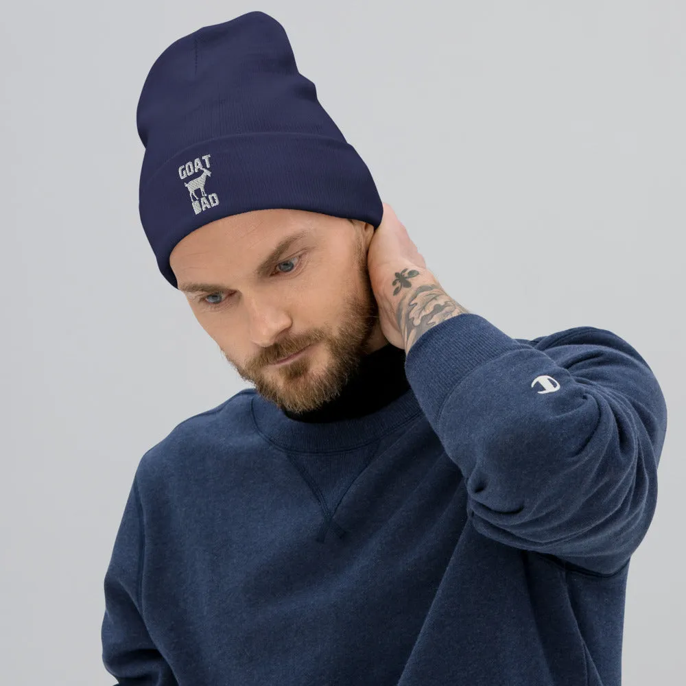Goat Dad Embroidered Beanie