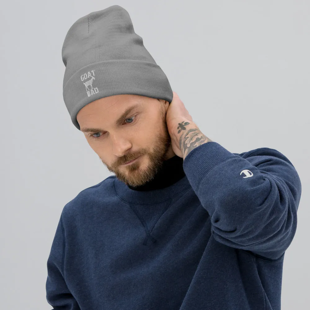 Goat Dad Embroidered Beanie