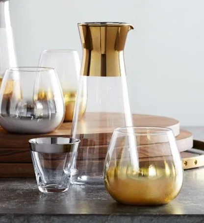 Gold Band Carafe