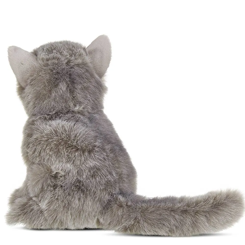 Gordie the grey plush Persian cat
