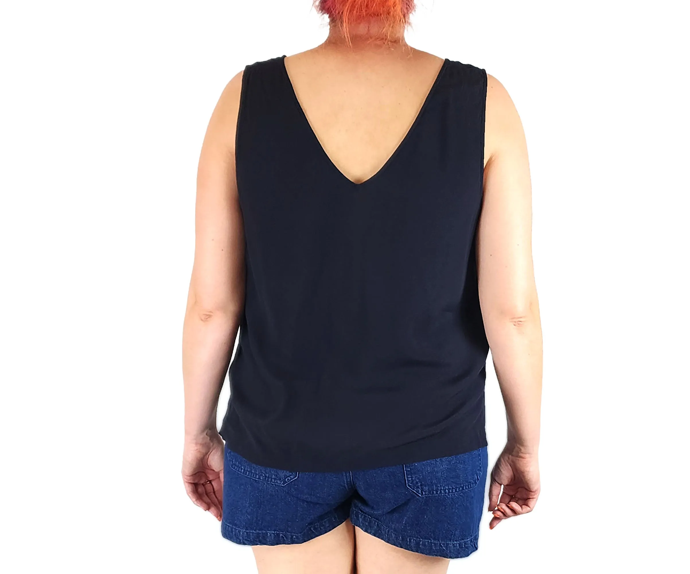 Gorman elegant black sleeveless top size 16