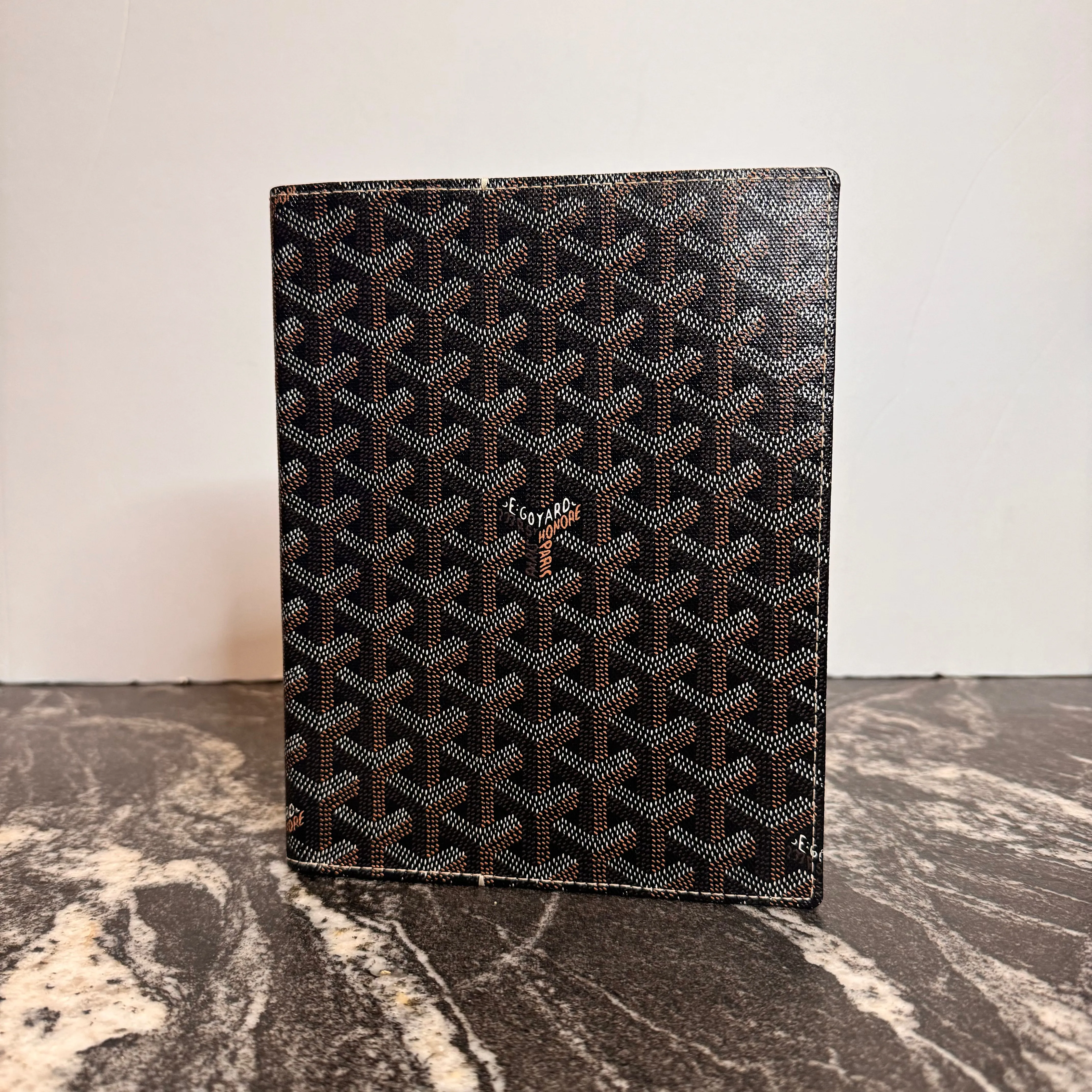 Goyard Agenda Cover ‘Black/Brown’