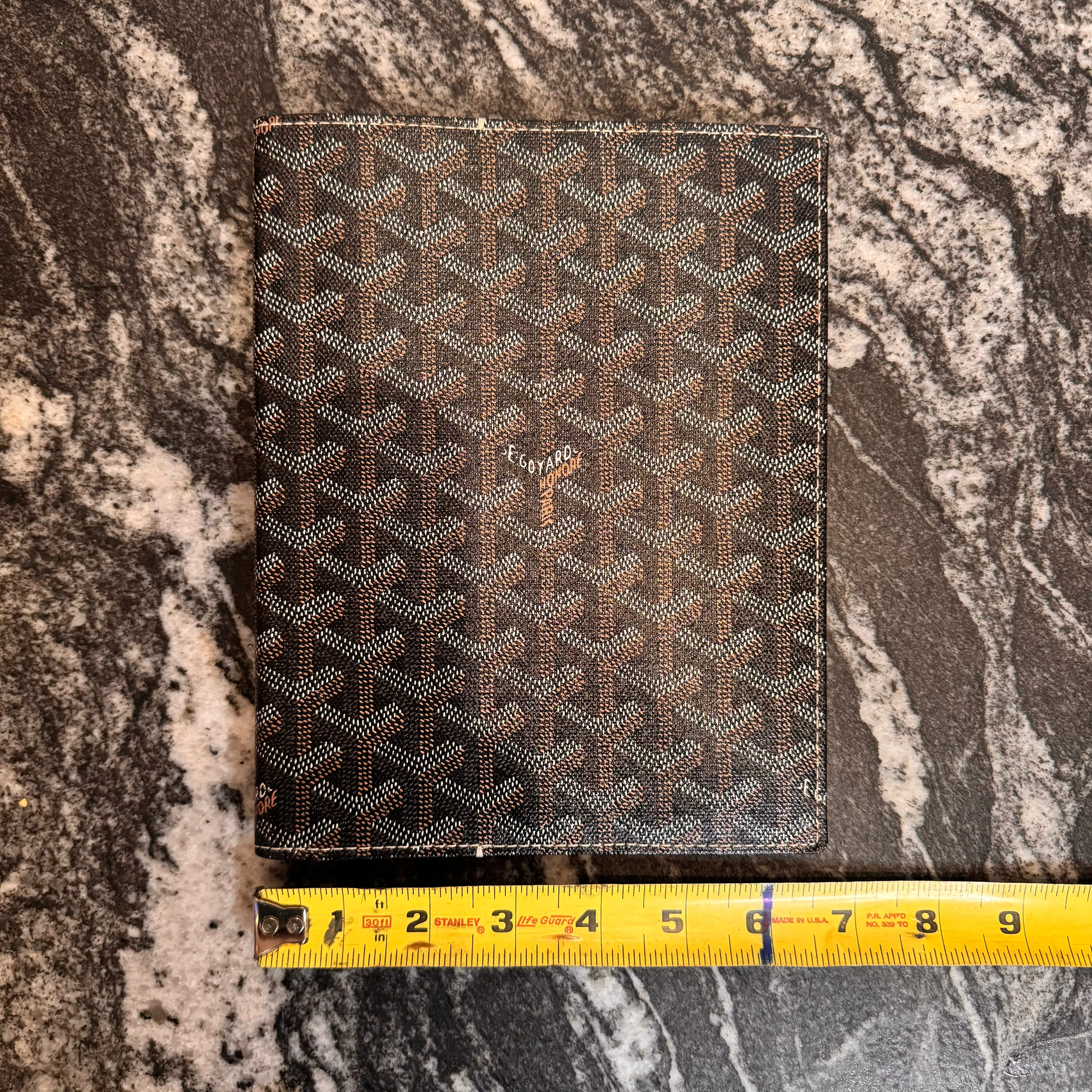 Goyard Agenda Cover ‘Black/Brown’