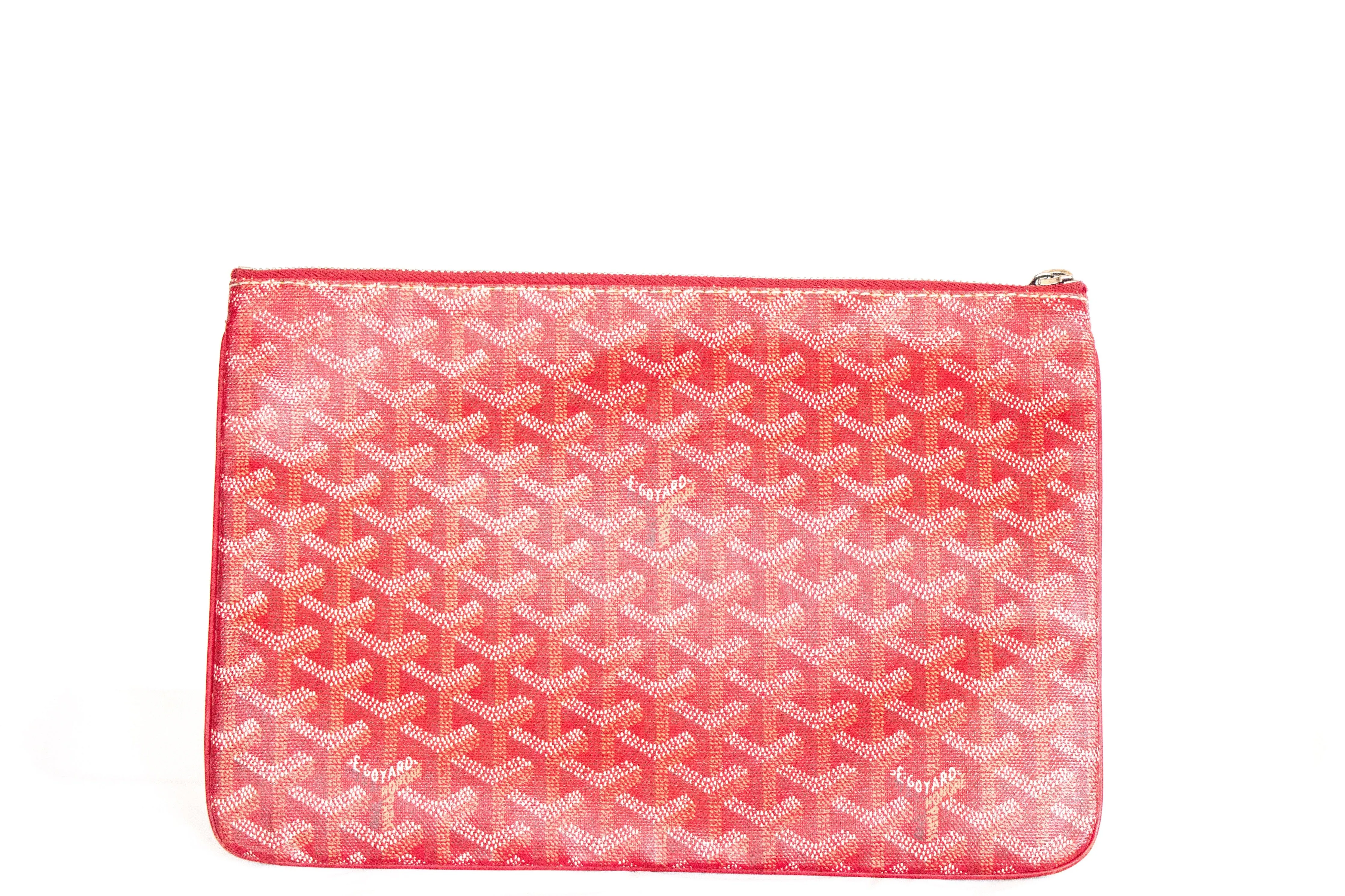 Goyard Senat Pouch Goyardine MM Red